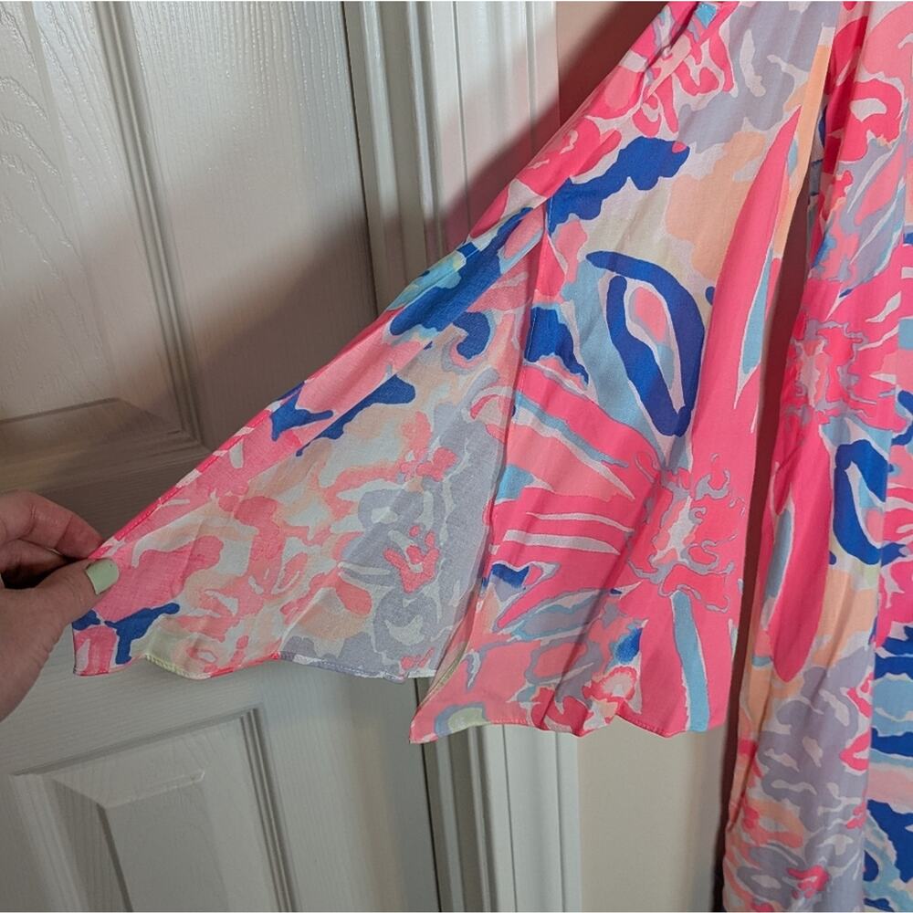 Lilly Pulitzer Benicia Tunic Cold Shoulder Dress Playa Hermosa - Picture 5 of 14